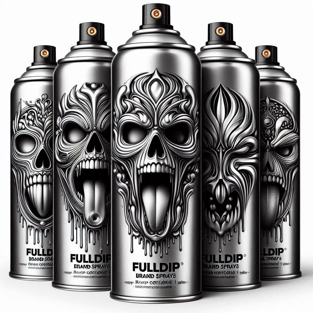 Fulldip Pack 6 Sprays de 400ml metalizado