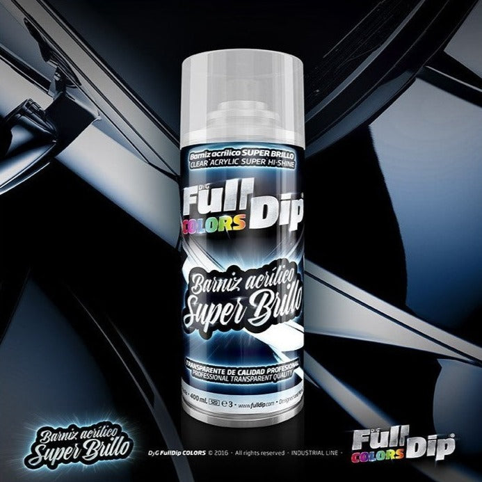 Spray Barniz ACRÍLICO Brillante de FullDip - Capa Superior Protectora Brillo (NO VINILO)