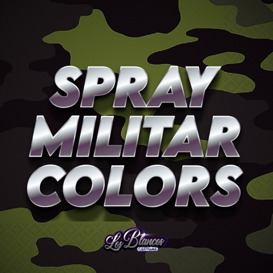 Spray Colores Militares 400ml - Vinilo líquido.
