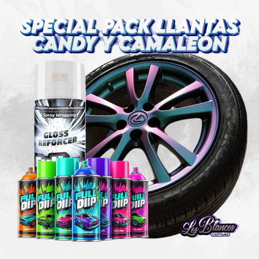 SPECIAL PACK FULLDIP LLANTAS BRILLO (15 a 17 pulgadas) - Vinilo Líquido