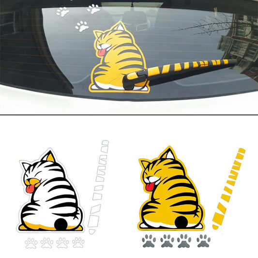 Gato de Parabrisas Trasero - Sticker